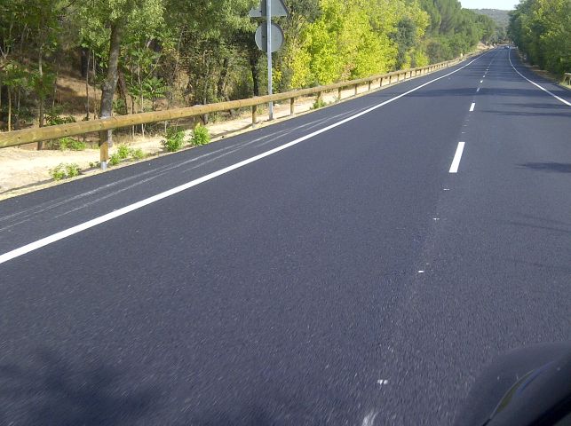 Road EX-204 La Pesga, Cáceres (Spain)