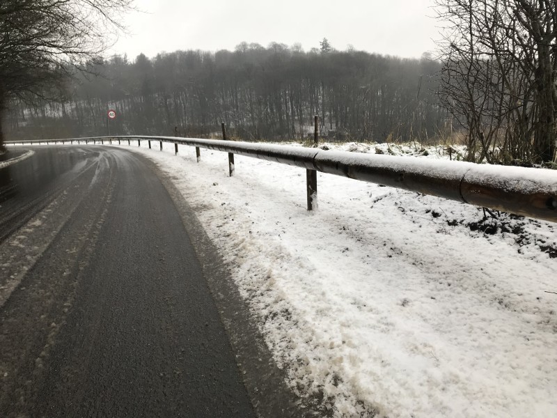 Sécurisation de routes dans Vojens (Danemark)